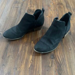 BP Black Leather Booties, size 8